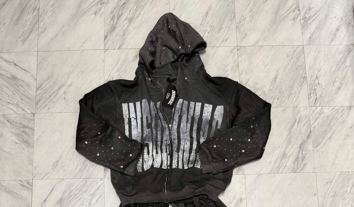 Concrete Dusk Grey Zip up